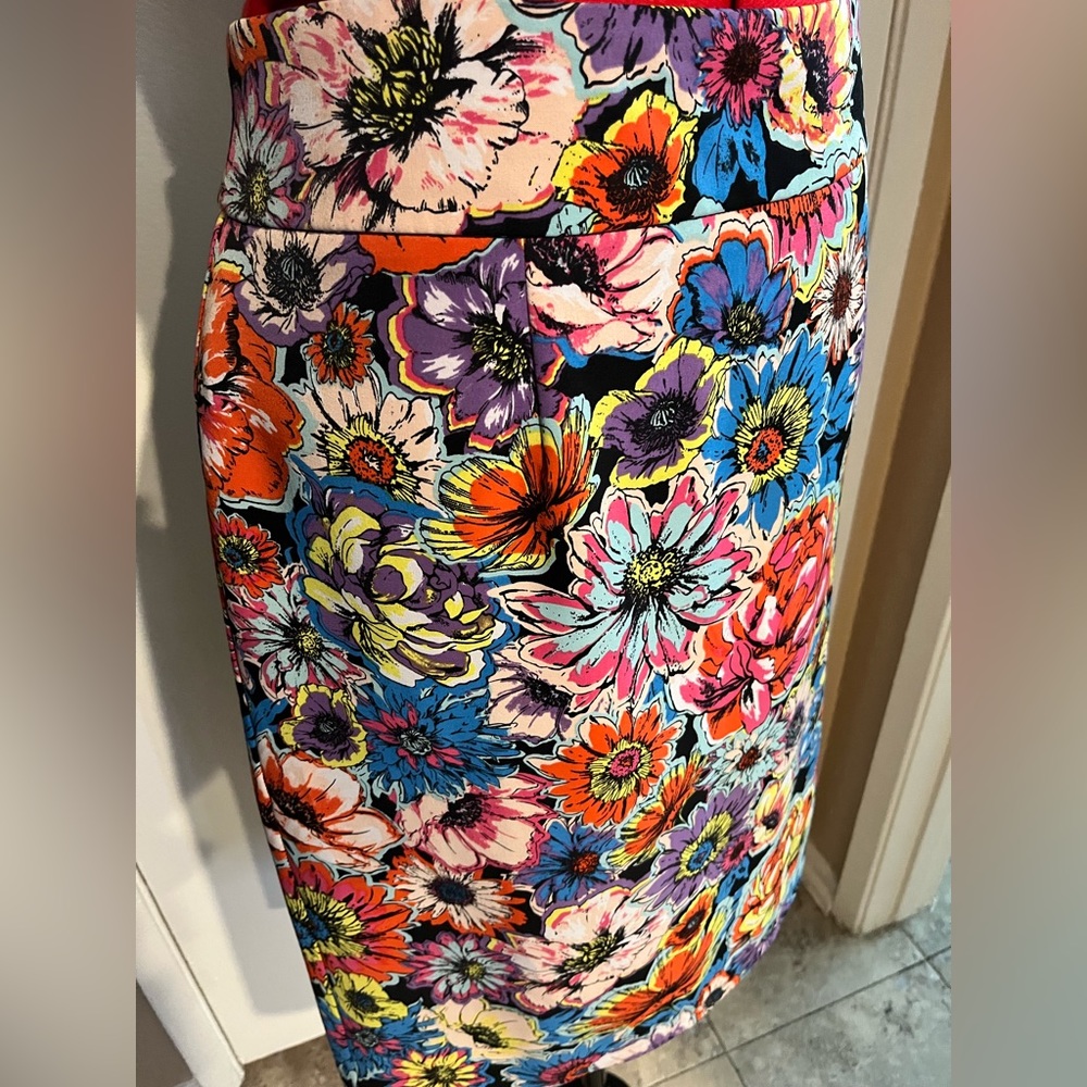 Multi colored floral skirt